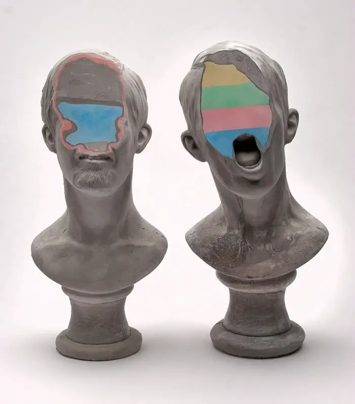 modern sculpted busts