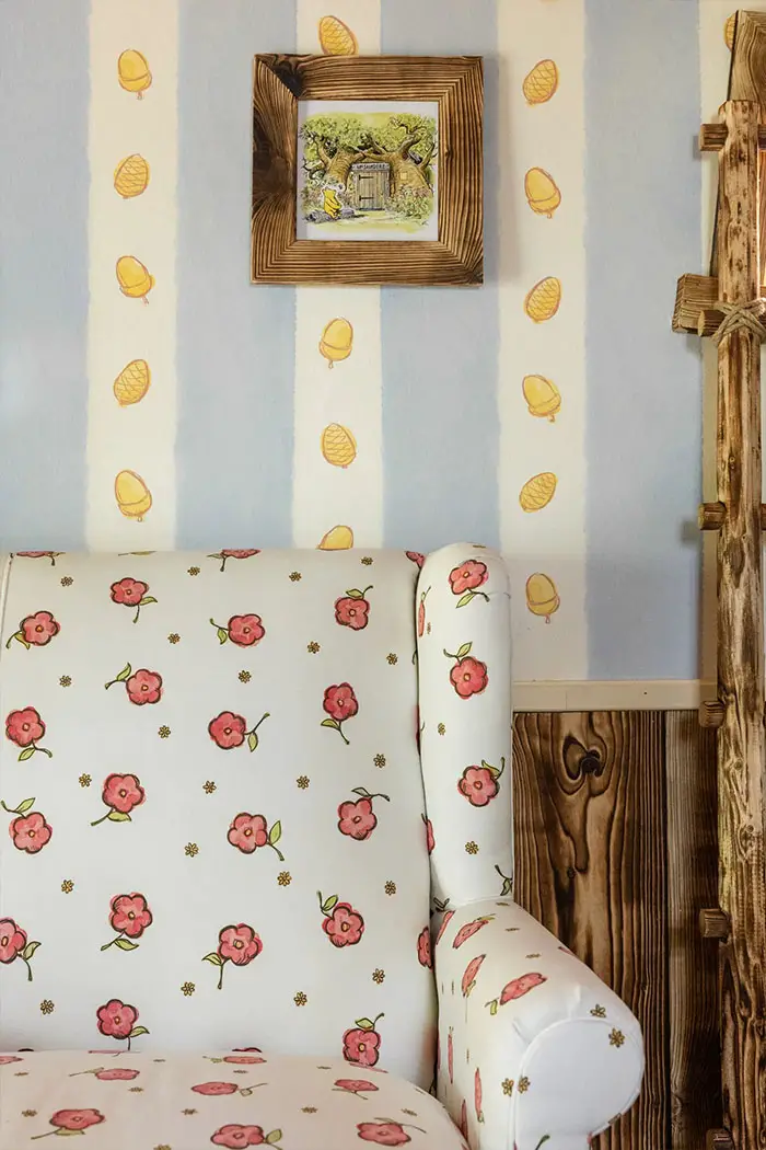 custom designed wallpaper pooh house
