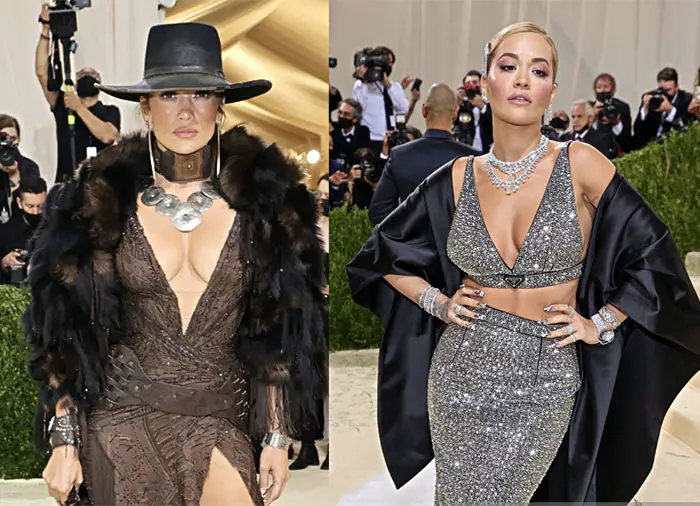 Jennifer Lopez and Rita Ora met gala