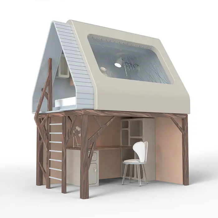 indoor playhouse and loft