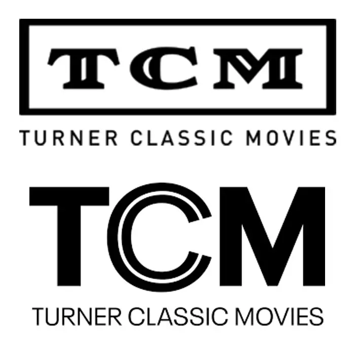 old and new TCM logos