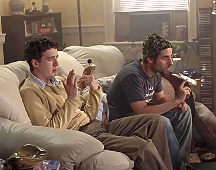 Dave Krumholtz with the shofar pipe in Harold and Kumar go to White Castle IIHIH