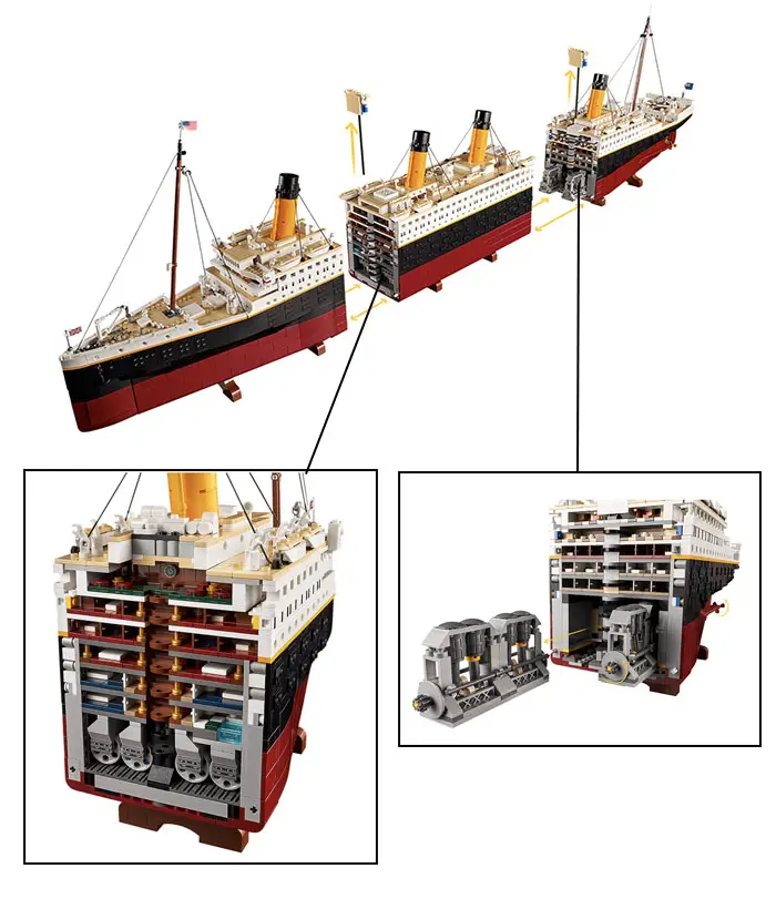 2021 lego titanic cross sections IIHIH