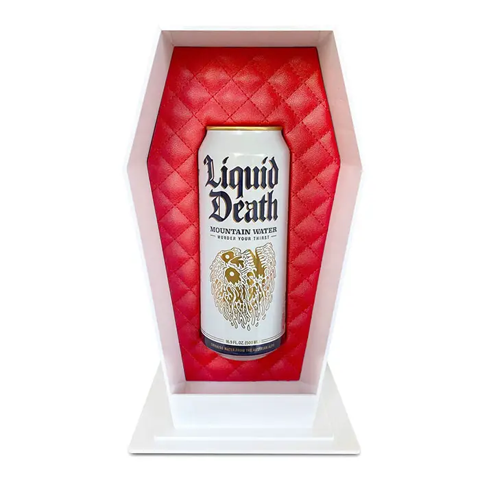 coffin night light display case