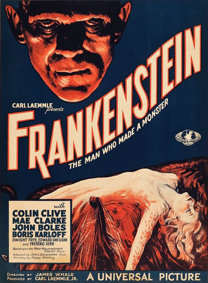 Frankenstein vintage poster universal studios