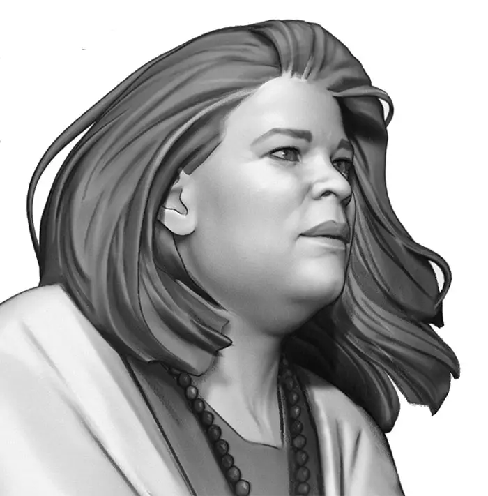 Wilma Mankiller quarter art IIHIH