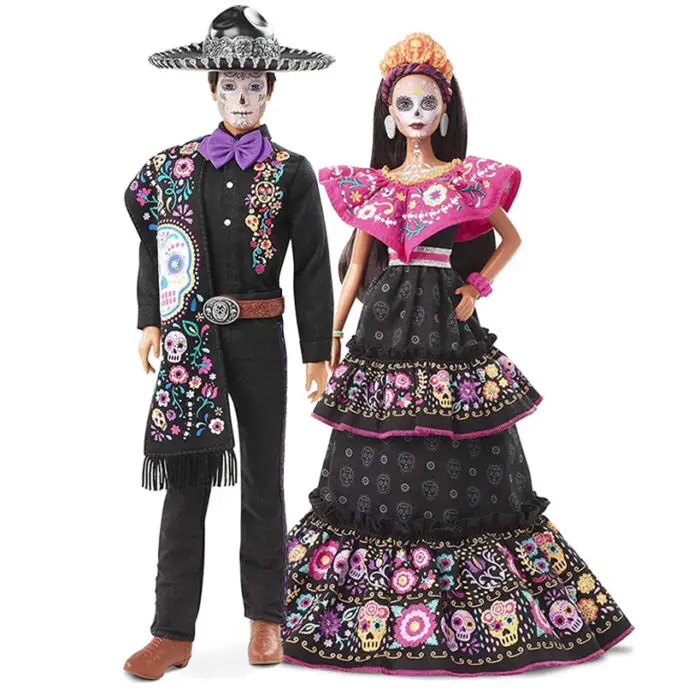 2021 barbie and ken day of the dead dolls