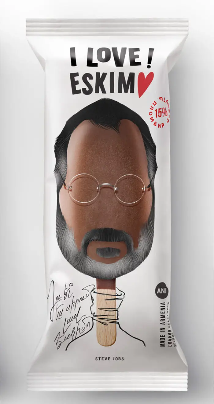 steve jobs ice cream bar packaging IIHIH