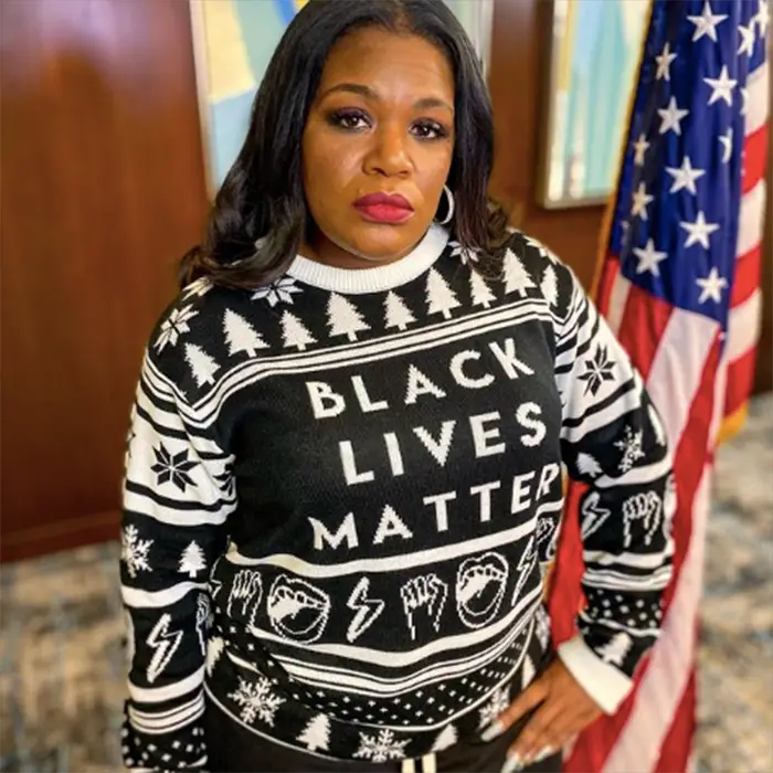 black lives matter christmas sweater