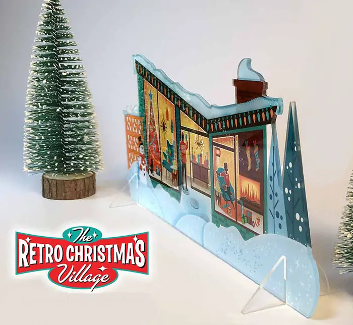 midcentury modern christmas decor