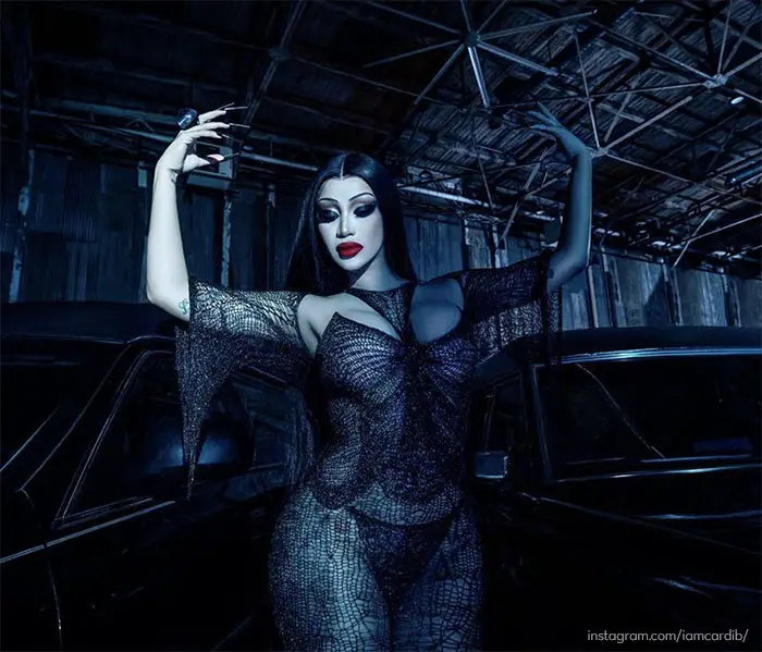 Cardi B as Morticia