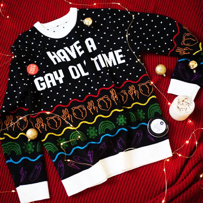 gay ol time christmas sweater