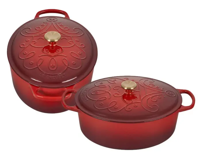 cast iron noel collection le creuset