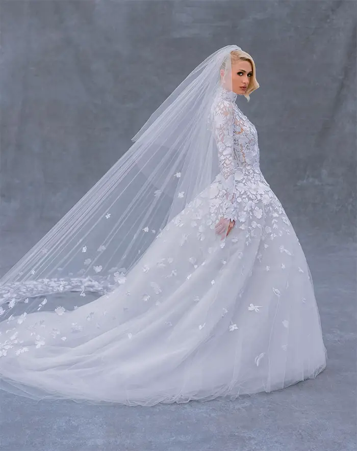 paris hilton wedding dress