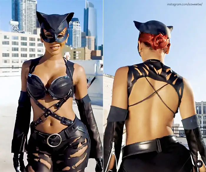 saweetie as catwoman fron back IIHIH