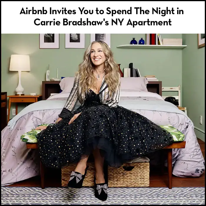 Read more about the article Airbnb Invites You to Spend The Night in Carrie Bradshaw’s Apt.