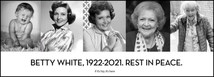 betty white passes away