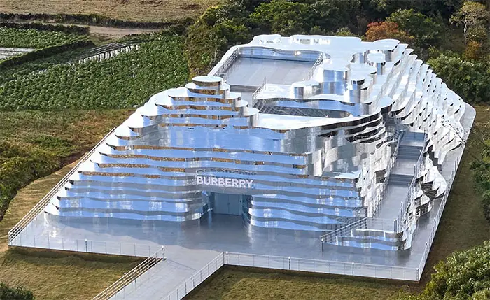 burberry jeju island pop up space