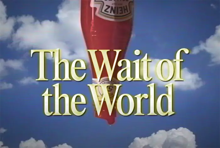 A Heinz Ketchup Anticipation mashup with popular 80s Daytime Soap Opera