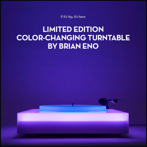 Read more about the article Brian Eno’s Limited Edition Color-Changing Turntable