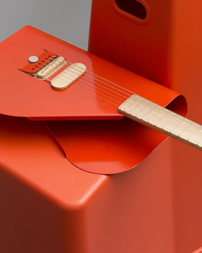 bent metal guitar