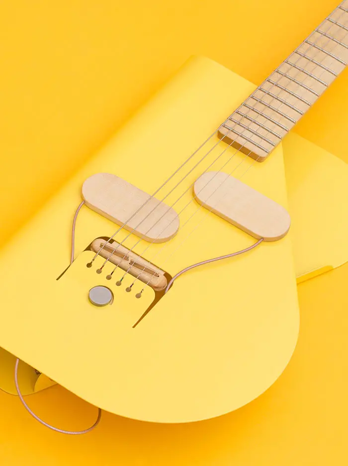 cosmo guitar in yellow 