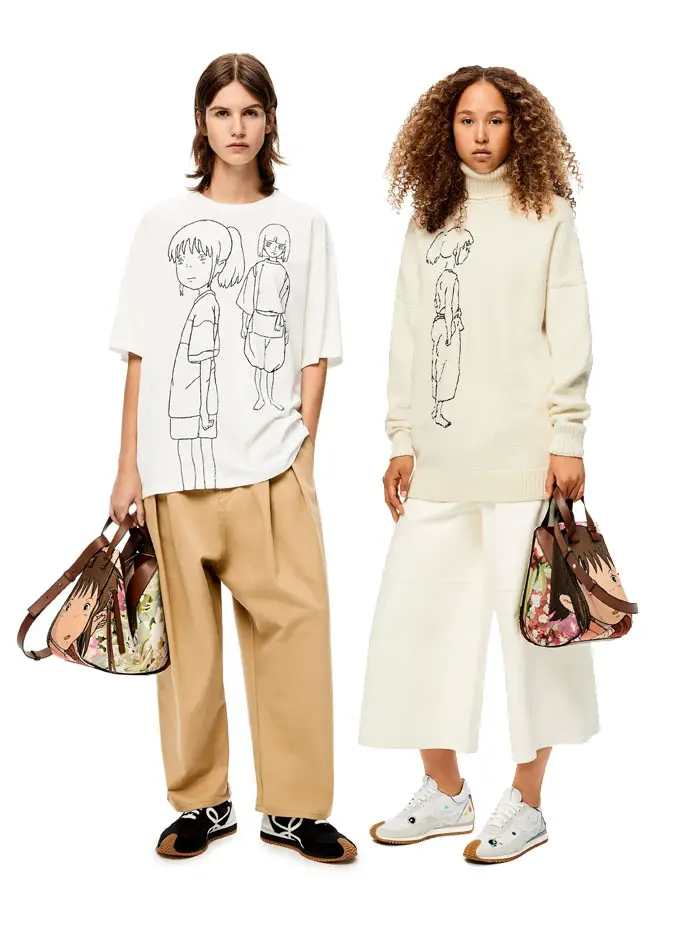 leowe x spirited away cream knit duo