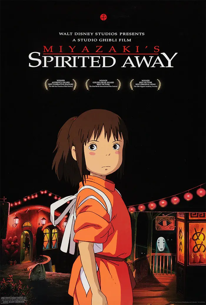 movie poster spirited away english