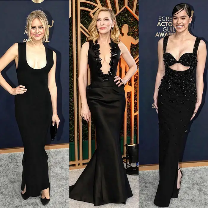 Justine Lupe, Cate Blanchett and Hailee Steinfeld SAG Awards Red Carpet