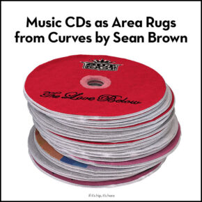 Music CDs as Area Rugs from Curves by Sean Brown