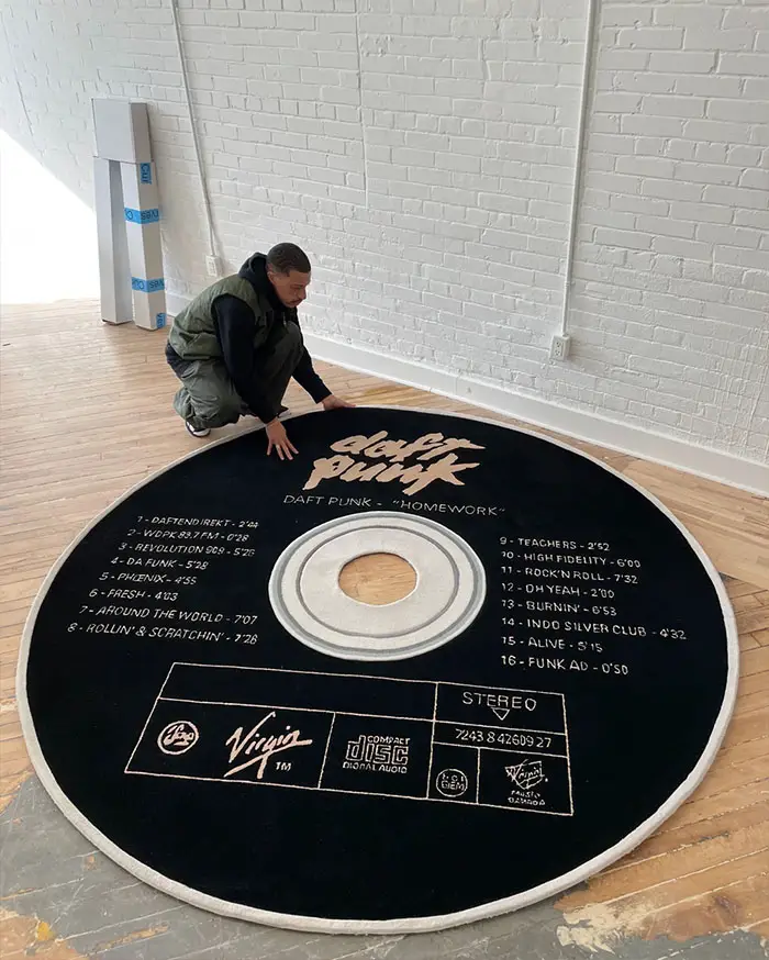 daft punk xl cd rug