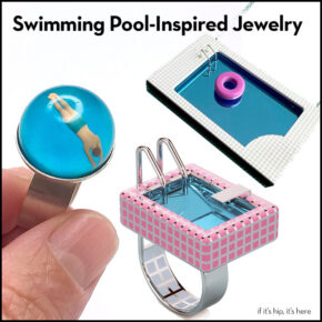 Really Cool Swimming Pool-Inspired Jewelry and a Box to Put It In.