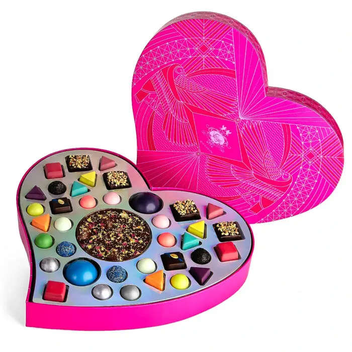 vosges bastet heart shaped box chocolates