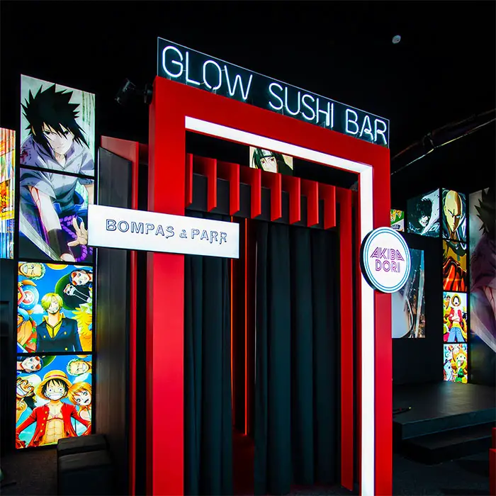 Bompass & Parr glow sushi bar