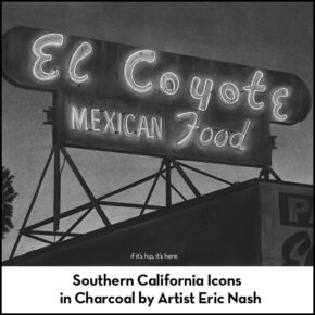 Southern California Icons Rendered in Charcoal by Artist Eric Nash