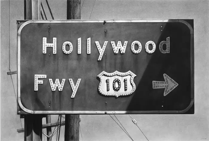 hollywood freeway sign day charcoal eric nash IIHIH