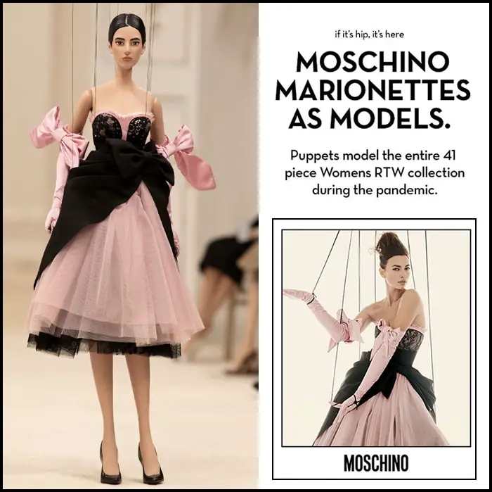 Moschino Marionettes As Models