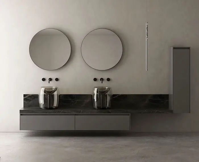 modern glass bathroom sinks