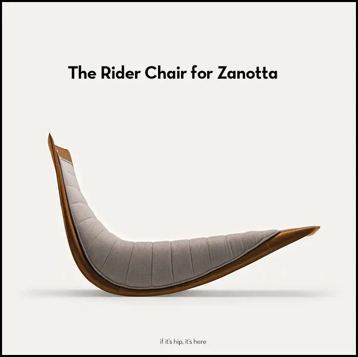 Read more about the article The Rider Chair for Zanotta Is A Sophisticated Leather Clad Rocker