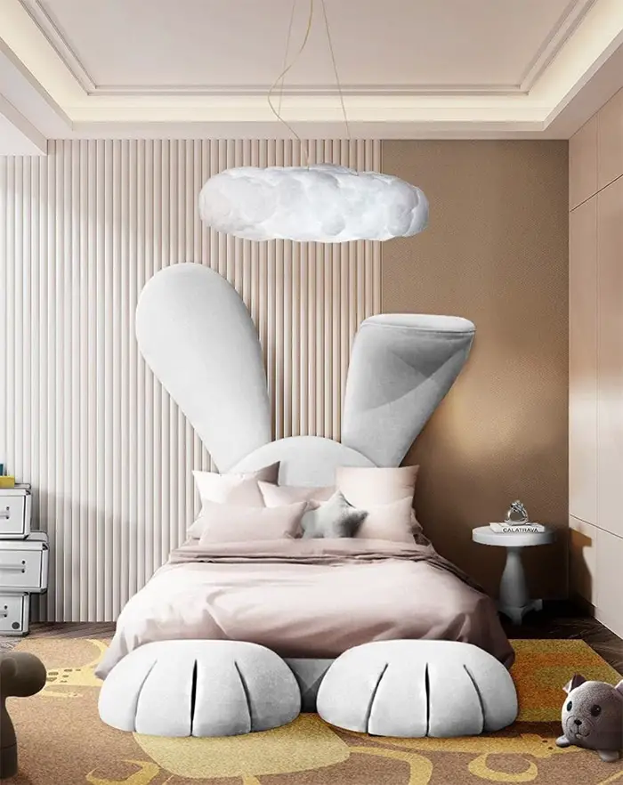 covet bunny bed white