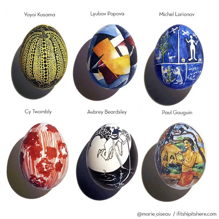 handpainted easter eggs