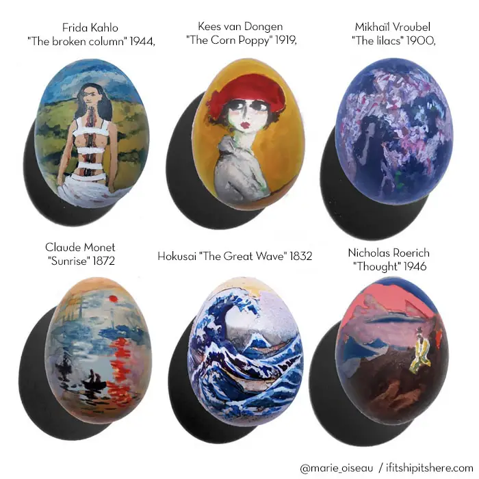 marie oiseau easter eggs