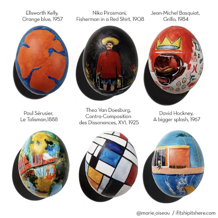 fine art easter eggs by marie oiseau