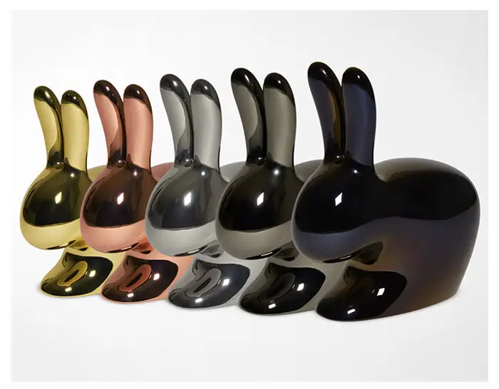 metal finish qeeboo rabbit chairs IIHIH