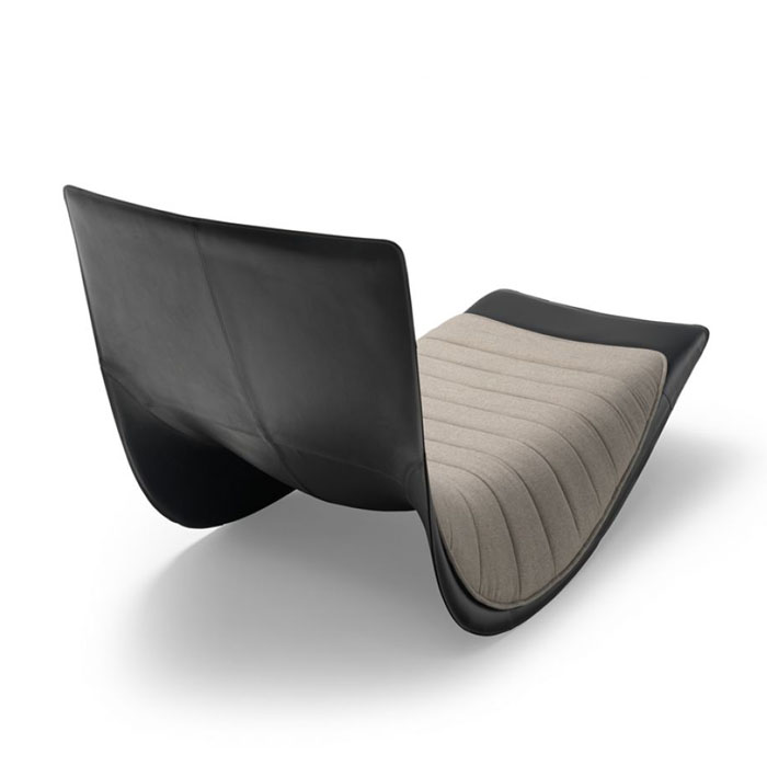 zZanotta tilting lounge black 