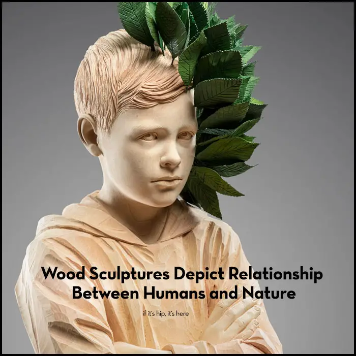 Read more about the article Wood Sculptures Depict Relationship Between Humans and Nature