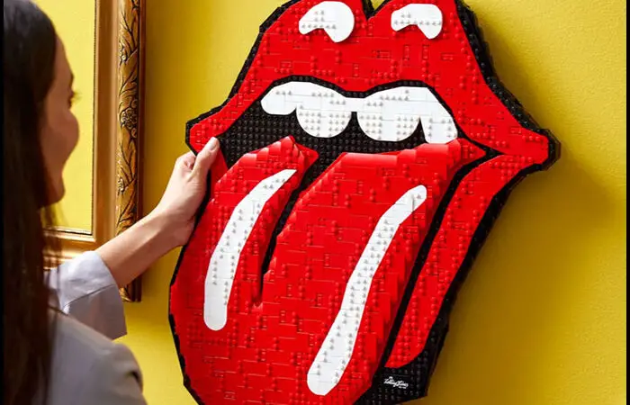 LEGO rolling stones logo art set hero