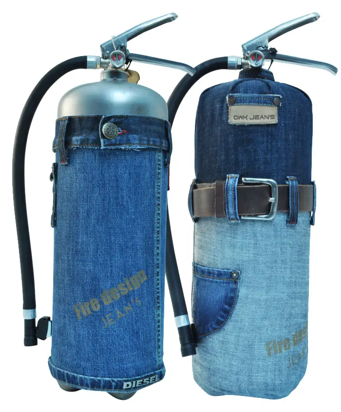 The Loft Jeans I and II limited edition fire extinguishers