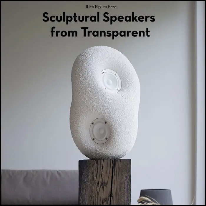 Sculptural Speakers from Transparent hero