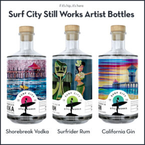Surf City Still Works Artist Bottles For Their Vodka, Gin and Rum
